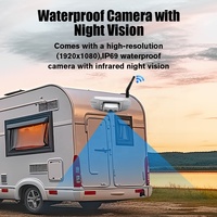 Sistema de Cámara Inalámbrica para Camiones, Monitor de Punto Ciego, Pantalla de 5.7 Pulgadas, Kit de Cámara de Reversa para Vehículos, DVR 1080P, Visión Nocturna, Seguridad