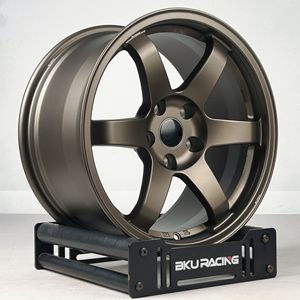 Rines Bku Forged 5X112 5x114.3 para Toyota Supra V A70 A80 A90 GR de 17, 18 y 19 Pulgadas, Rines de Aleación Negros Monobloque Personalizados - Product Image 6