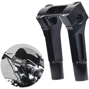 Goldfire – support de guidon de moto de 6/8/10 pouces pour Harley <span class=keywords><strong>Dyna</strong></span> M8 Softail Street Bob 2018 2019 2020 2021 (noir) - Product Image 2