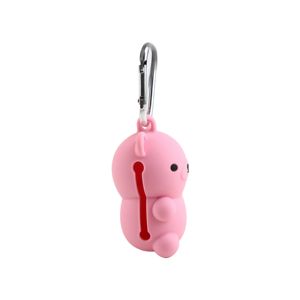 Porta Bolsas de Caca para Mascotas, Diseño de Oso Rosa, Ecológico, Duradero, de Silicona de Grado Alimenticio, para Acampar al Aire Libre - Product Image 6