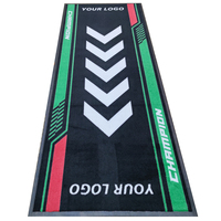 Tapis personnalisé JACKSON CARPET avec logo de moto et dos en caoutchouc