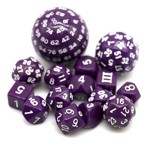 Juego de 15 Dados Poliedricos Acrílicos de Colores, de 3 y 100 Caras, Dados de Juego de Color Personalizado, Dados para Juegos de Calabozos y Dragones - Product Image 5