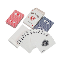 Cartes à jouer de poker de qualité supérieure, format 88*63 mm, design personnalisé, qualité casino, en promotion pour les distributeurs de cartes électroniques