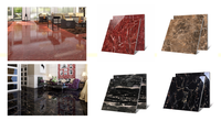 Carreaux de sol en porcelaine polie 60x60, marbre rouge carré, salon, porcelaine, carreaux modernes vitrifiés du Guangdong, carreaux émaillés