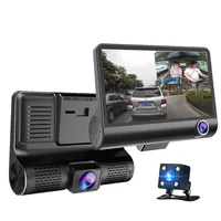 Caméra de tableau de bord de voiture avec grand angle 170 degrés, caméra à trois voies, enregistrement HD 1080P, 4,0 pouces, offre spéciale sur Amazon