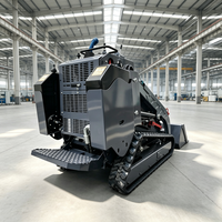 Mini Skid Steer Loader Diesel Buatan Cina dengan Bucket 0.15m3 untuk Penggunaan Pertanian