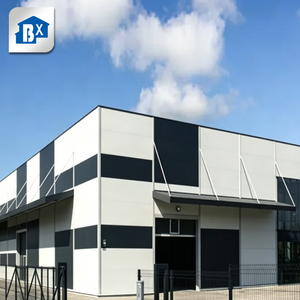 Entrepôt préfabriqué en structure acier BX-2021008, charpente boulonnée, porte coulissante, fenêtre PVC, design industriel, garantie 1 an - Product Image 6