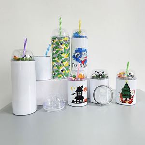 Vasos de Café Reutilizables RTS para Niños, Personalizados, de Acero Inoxidable, 22 oz, Aislados al Vacío, 20 oz, Blancos, para Sublimación, con Tapa de Domo - Product Image 2