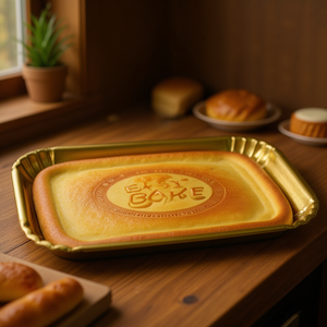 Juego de bandejas desechables 2 piezas cartón (33x43cm) EASY BAKE Oro 15742C - Product Image 3