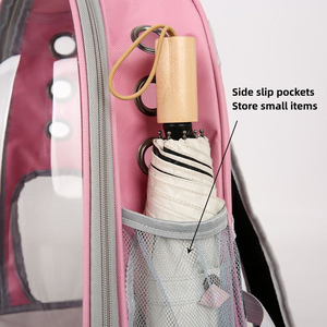 Transparent Pet <b>Carrier</b> <b>Backpack</b> Capsule Design Travel Tote Breathable Space Bag Pet <b>Carrier</b> Bag Large Capacity for Dogs <b>Cats</b> - Product Image 4