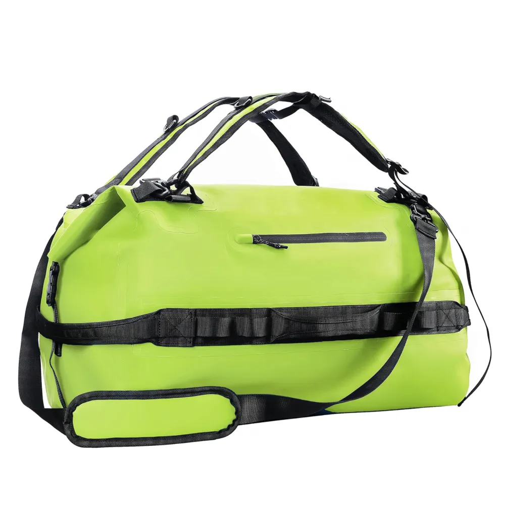 150 litres mode roll-top sec weekender sac de sport grand sac sec imperméable robuste sac de sport à roulettes avec sangle de sac à dos