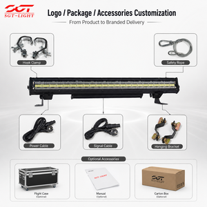 <strong>SGT</strong> Waterproof IP65 672pcs RGB 112pcs White LED Light Bar Strobe Wall Washer Pixel Stage DMX512 LED Strobe Light for Light Show - Product Image 2