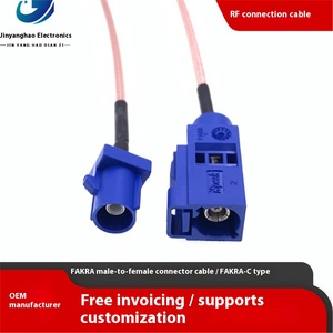 Fakra mâle à femelle câble d'extension de Signal Smb de voiture câble de Signal Gps universel câble à Fiber <span class=keywords><strong>optique</strong></span> de Type Fakra-JK - Product Image 2