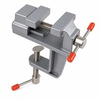 Étau de table industriel mini en alliage d'aluminium 35 mm, à mâchoires plates, pour le travail du bois, petite pince, outil de quincaillerie
