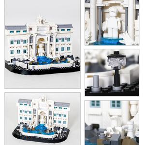 Bloques de Construcción de la <span class=keywords><strong>Fuente</strong></span> de Trevi, <span class=keywords><strong>Roma</strong></span>, Italia, Juguete Educativo, Kit de Modelo para Niños y Adultos, Coleccionables, Decoración del Hogar, Venta al Por Mayor OEM - Product Image 3