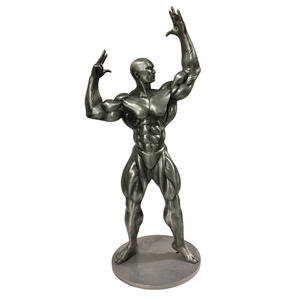 Trofeo grande de metal para gimnasia, copa de aleación personalizada, regalo, recuerdo clásico, 3d, Retro, de plata - Product Image 5