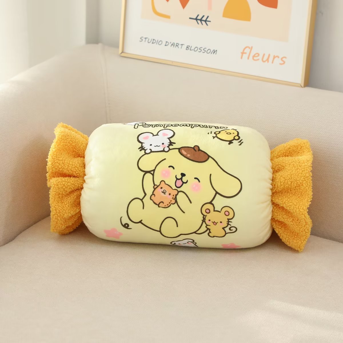 Oreiller chauffe-mains pour chien pudding