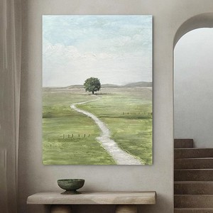 Hand Painted Oil Painting Rectangle Abstract <b>Art</b> 3D Texture Frameless Wall <b>Art</b> For Entryway Hallway Corridor - Product Image 4