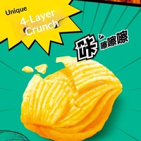 Prix de gros, chips de pommes de terre coréennes Orion, saveur crevettes, 40g, prêtes à manger, texture semi-molle, nourriture soufflée, en-cas exotiques