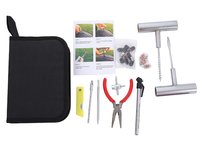 Kit de réparation d'urgence pour pneus tubeless avec logo personnalisé, 46 pièces, pour voiture, camion, moto