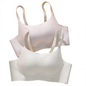 MISS&HUA Sujetador Deportivo Gótico Sin Costuras, Sin Varillas, con Cierre Trasero, Copa 3/4, Push-Up para Pecho Pequeño, Lencería Femenina - Product Image 1