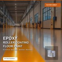 Peinture époxy transparente pour sols, résistante à l'usure et antidérapante, pour maison, garage, usine, atelier, béton