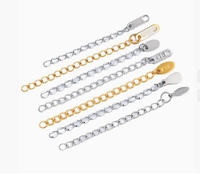 Étiquettes de chaîne en acier inoxydable plaqué or, breloques personnalisées pour la fabrication de bijoux, accessoires de bricolage