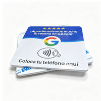 Programmierbare Google-Bewertungskarte aus PVC mit 13,56 MHz RFID für Mitgliedschaften und Hotelnutzung, Social Media und Geschäftsfeedback
