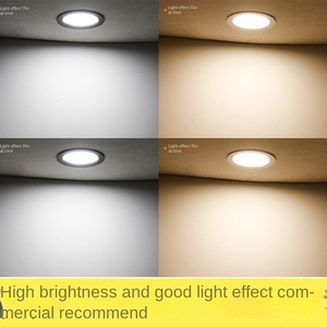 Ultrafino 3W Delgado LED Downlight Alta calidad Negro Carcasa IP44 Ajustable Montado en superficie Uso interior Hoteles 3000K SMD COB - Product Image 2