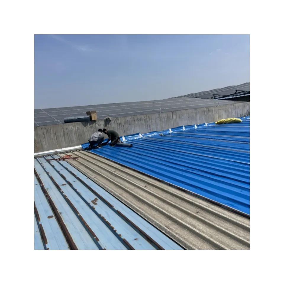 संशोधित पॉलिमर मिश्रित जलरोधक झिल्ली, छत के लिए सुलभ सुसज्जित झिल्ली, पानी की झिल्ली को स्थापित करना आसान है