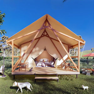 Carpa de Hotel para Todas las Estaciones, Estructura de Madera, Forma Triangular, Impermeable, Alojamiento para Campamento al Aire Libre para las Cuatro Estaciones - Product Image 1