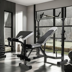 Rack à Squats Réglable à Traction Haute, <span class=keywords><strong>Banc</strong></span> <span class=keywords><strong>de</strong></span> Musculation Multifonctionnel, Équipement d'Entraînement <span class=keywords><strong>de</strong></span> Musculation, Acier Métallique CFT - Product Image 3