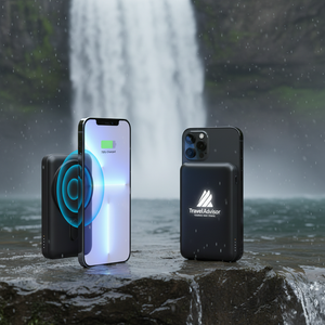 Banco portátil PD22.5wdel poder 10000mah del cable incorporado banco inalámbrico del poder del cargador del tenedor del teléfono - Product Image 1