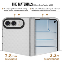 Étui de téléphone pliable antichoc pour iPhone Duo, coque de protection antidérapante pour iPhone 18 Fold TPU+PC anti-rayures