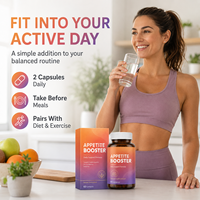 Complément alimentaire pour le soutien de l'appétit avec Garcinia Cambogia 60% HCA, thé vert, ACV, picolinate de chrome, capsules OEM ODM