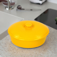 Vente directe d'usine, réchauffeur de tortillas en céramique émaillée, compatible avec les fours et les plaques à induction, personnalisable, résistant au lave-vaisselle