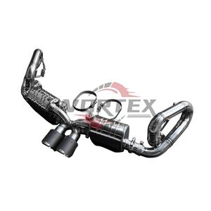 VORTEX 304 Acier inoxydable poli miroir 1,5 mm Échappement Valvetronic Catback Porsche 911 Carrera 991 GT3 4.0 2013-2019 Noir - Product Image 2