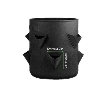 Sacs de plantation de fraises en feutre poreux personnalisés avec poignées - Product Image 3