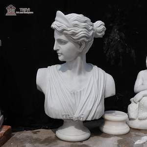 Sculpture <span class=keywords><strong>de</strong></span> tête <span class=keywords><strong>de</strong></span> <span class=keywords><strong>femme</strong></span> en marbre grec célèbre <span class=keywords><strong>de</strong></span> TREVI, buste <span class=keywords><strong>de</strong></span> dame pour décoration - Product Image 3