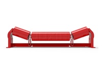 Rouleau de convoyeur en acier JUXIN avec roulement à billes à gorge profonde, capacité de charge de plus de 100 kg, rouleau de support pour applications minières
