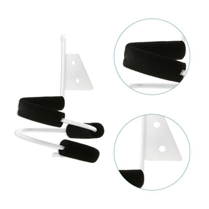 Estante de almacenamiento para secador de pelo, soporte flexible de plástico curvo montado en la pared para detrás de puertas o en paredes - Product Image 2