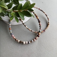 Pulsera de Turmalina Sandía para Mujer, Moda Otoño/Invierno, Joyería de Piedras Naturales Coloridas para Regalos, Venta al Por Mayor