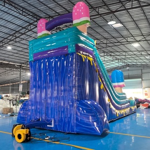 Tobogán Acuático Inflable de Tiburón de 18 Pies, Tobogán Individual con <span class=keywords><strong>Piscina</strong></span>, Castillo Inflable con Tobogán para Fiestas al Aire Libre - Product Image 2