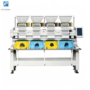 Máquina de Bordar de 4 Cabezas, Comercial, Multiagujas, Digital, Computarizada, para Bordado de Gorras, Prendas y Bordado Plano - Product Image 1