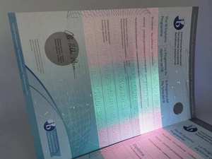 Papel de Seguridad con Hilo de Seguridad con Marca de Agua y Fibra UV para Impresión de Certificados y Embalaje de Documentos - Product Image 2