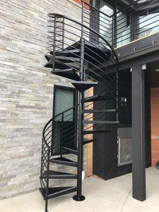 <span class=keywords><strong>Escalier</strong></span> en spirale en acier sur mesure avec tube rond, conception d'<span class=keywords><strong>escalier</strong></span> extérieur pour <span class=keywords><strong>maison</strong></span> - Product Image 5