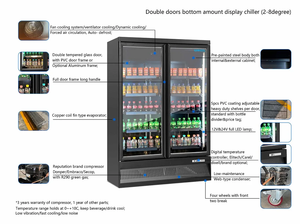 <span class=keywords><strong>Refrigerador</strong></span> de exhibición de bebidas con 3 puertas de vidrio, <span class=keywords><strong>refrigerador</strong></span> de enfriamiento de ventilador vertical comercial para supermercado, tienda de conveniencia y tienda - Product Image 4