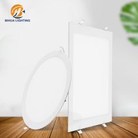 Meilleure vente Encastré rond carré intérieur 3w 6w 9w 12w 15w 18w 24w Smd Commercial Slim Led Plafonnier
