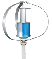 Éolienne à axe vertical à faible régime avec alternateur-générateur 600W, design ludique, énergie éolienne renouvelable
