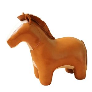 ODM/OEM deri sevimli aslan fil açık kahverengi inek peluş oyuncak odası oturma odası dekorasyon - Product Image 1